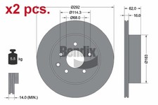 X2 PCS REAR BRAKE DISC ROTOS