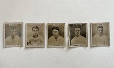 5 Vintage Pinnace Football Cigarette Cards 1920s – Man City, Bury, Chesterfield