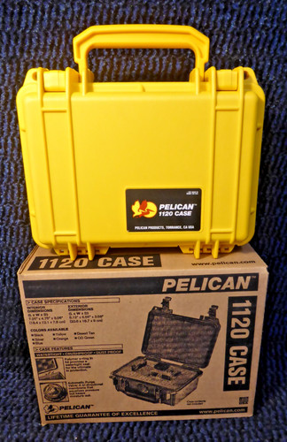 Peli 1120 case yellow with - case,