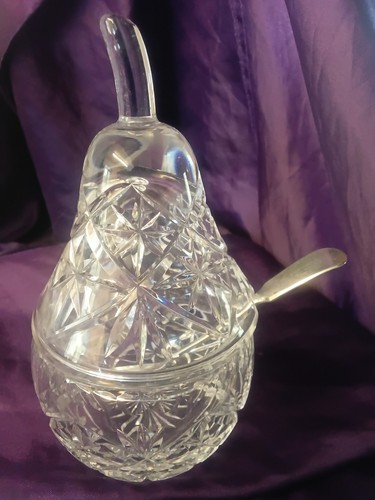 Vintage crystal pear jam - jam, honey