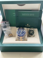 Rolex Submariner 41mm Blue Men's Watch’s Steel & Gold Box and Papers - 126613LB