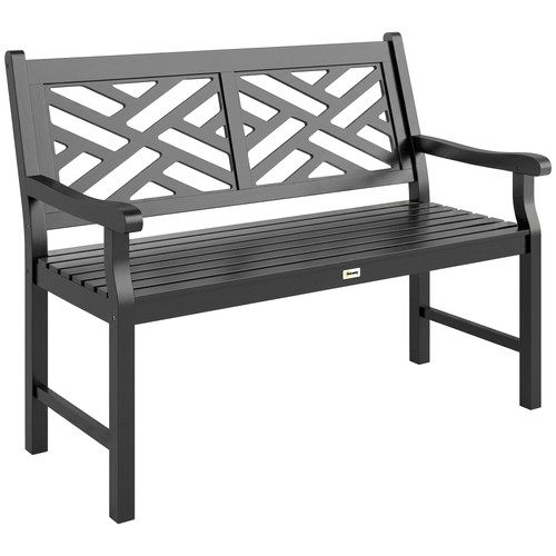 Wooden garden bench slatted - bench,