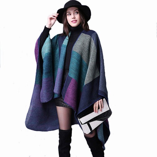 Women winter knitted poncho - women,