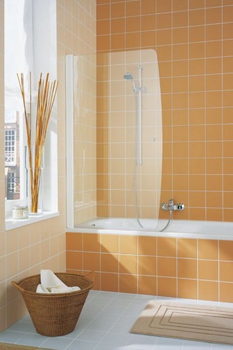 Kermi cada hinged bath - bath, screen