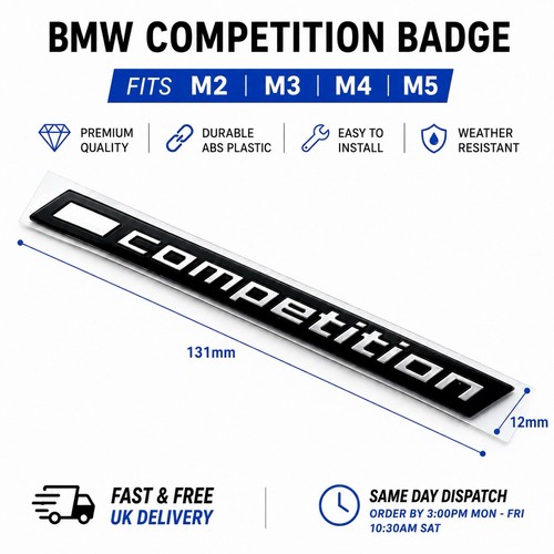 Bmw competition badge black - badge,