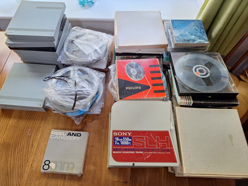 Reel audio tapes job - reel,