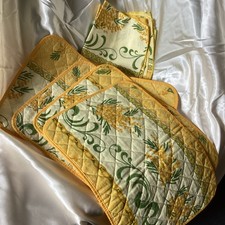 Set Of 4 Vintage Quilted