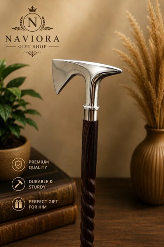Handcrafted axe head walking - head,