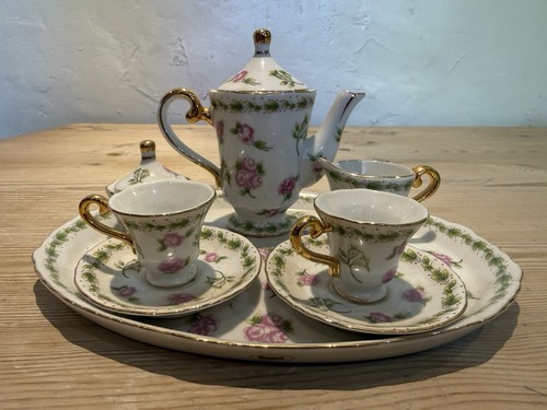 Vintage miniature tea set - vintage,