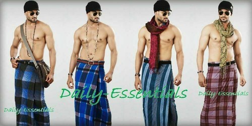 Men large sarong lungi dhoti - men's,