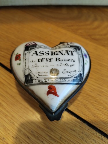 Limoges porcelain heart - limoges,