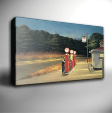 EDWARD HOPPER Gas 1940 Painting -Giclee Canvas Wall Art Print Poster *Many Sizes