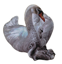 Swan and Cygnets Plaque - Swan