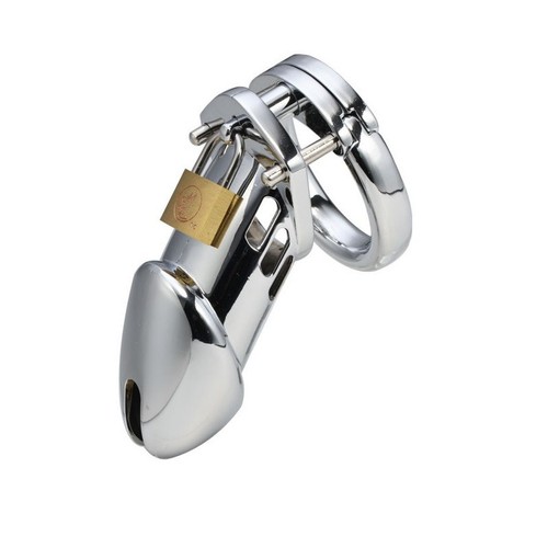 Steel plated male chastity - male,