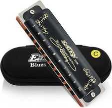 EASTTOP Diatonic Blues Harmonica 20tones Black Professional Harmonica UK Stock