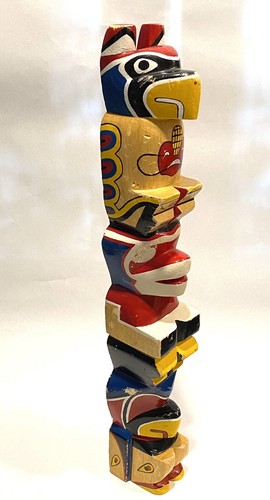 Vintage painted hand carved - painted,