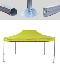 MCD Pop 50mm Yellow Industrial Pop Up Gazebo 3m x 4.5m Easy Up Market Stall