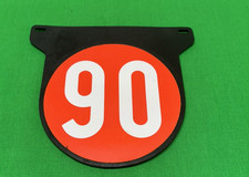Orig. Italian Period  VESPA/LAMBRETTA  Accessory " 90 Kmh "Black  Mud Flap