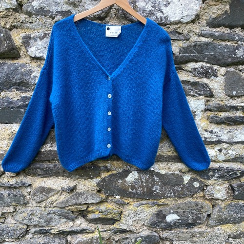 Cardigan soft wool mohair - wool,