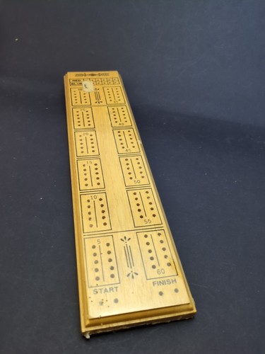 Wooden cribbage board with - cribbage,