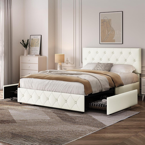4ft6 double bed frame - 4ft6,
