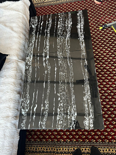 Black marble effect - black, coffee
