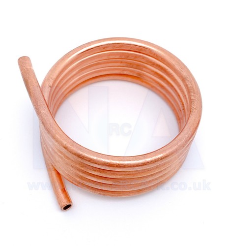 Copper coil jacket water - copper,