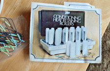 Vintage Boots Heated Hair Rollers Curlers + clips boxed  instructions working