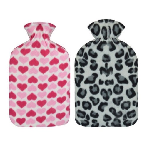 Pink heart grey leopard - grey,