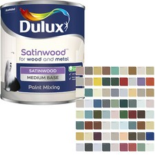 Dulux Satinwood for wood and metal 500ml wide range of colours (tinted to order)