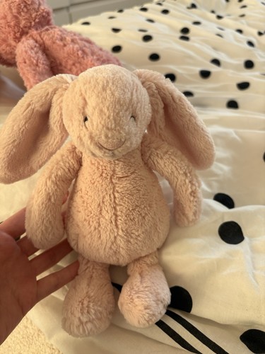 Small blush pink bashful bunny - small,
