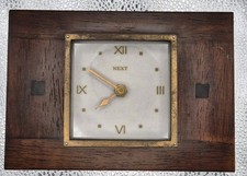 Next Brown Wooden Mantle Clock