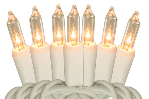 Clear white wire christmas - white,