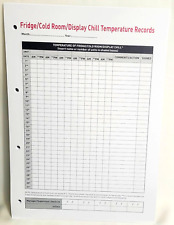 12 Months Fridge Cold Display Chill Temperature SC2 Record Hole Punched 2025.