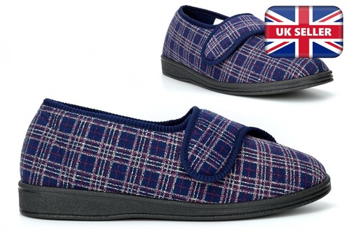 Mens wide fit - fit, slippers