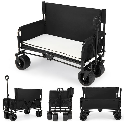 Costway wagon bench - costway, 2-in-1
