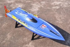 H750 Fiber Glass Blue Electric Race PNP RC Boat Model Motor Installed Radio
