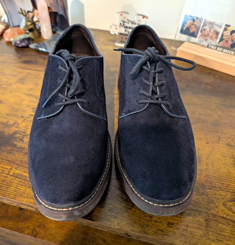 Next men navy suede - suede, derby