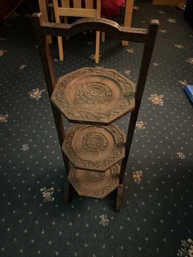 Vintage wooden tier cake - ,