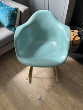 Vitra Eames RAR Rocking Chair Teal with Maple Runners