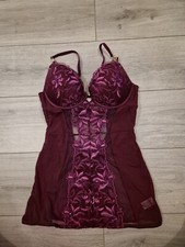 Ann Summers Sheer Burgundy