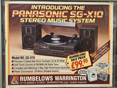 Panasonic x10 stereo - panasonic, music