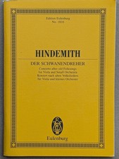 PAUL HINDEMITH  DER SCHWANENDREHER Pocket score Eulenberg No. 1816