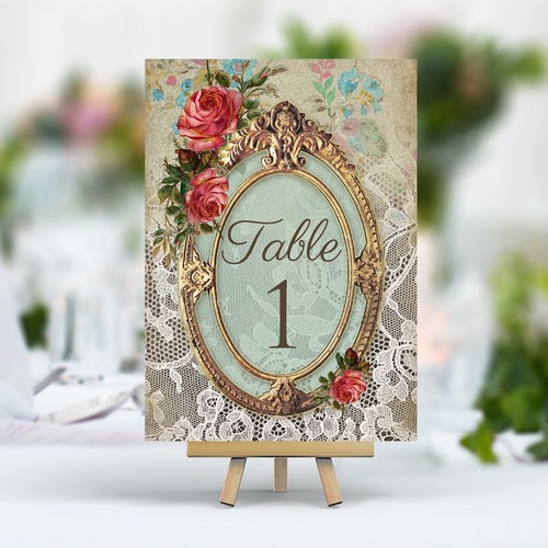 Vintage style wedding table - style,
