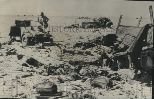 1942 press photo wreckage - 1942, of