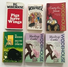 6 x PG Wodehouse Books 1HB 5 PB (1 Duplicate) Good Condition