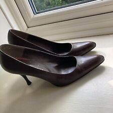 Roland Carter Brown Shoes Leather Heels  Skin UK 6 EU39