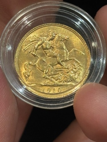 1910 half sovereign - sovereign, extremely