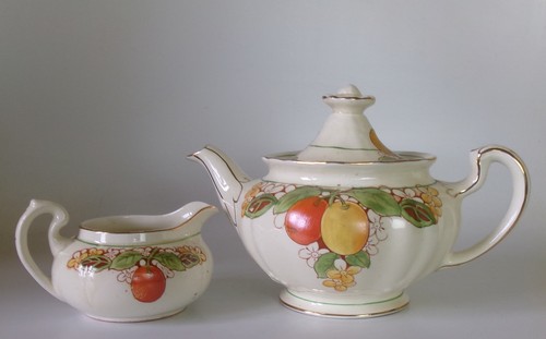 Vintage crownford china fruits - vintage,