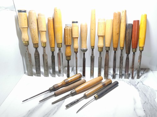 Vintage chisels bevel gouge - 21,